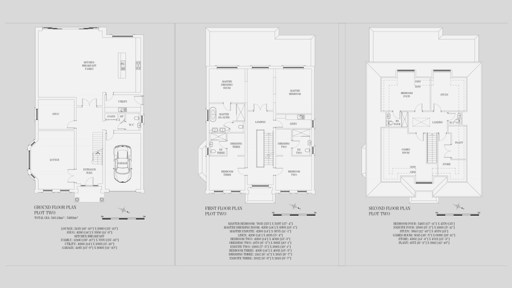 Floorplans For Woodside Road, Cobham, KT11