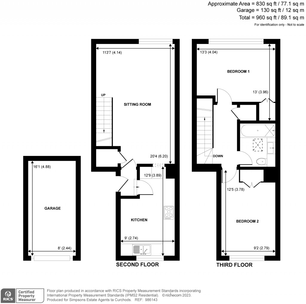 Floorplans For Rodwell Court, Hersham Road, Walton-On-Thames, KT12