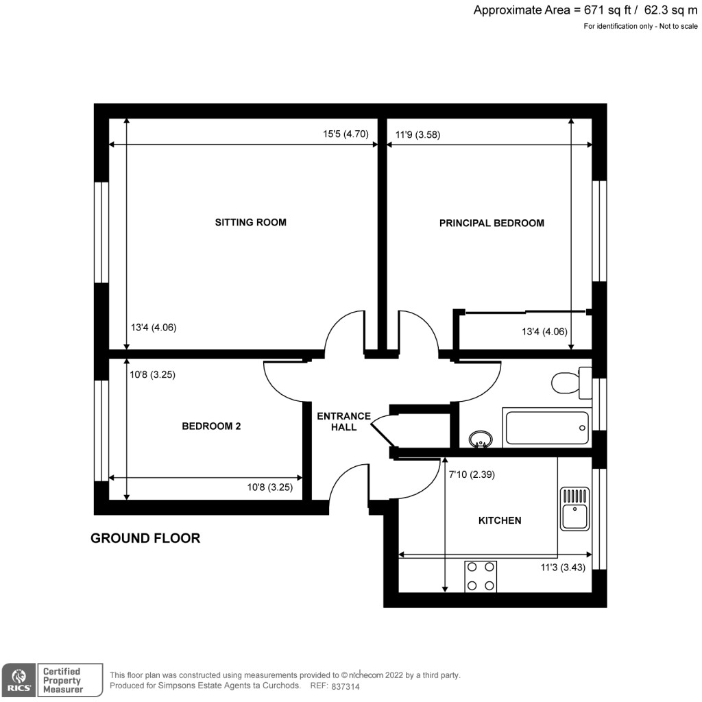 Floorplans For Riverview Gardens, Cobham, KT11