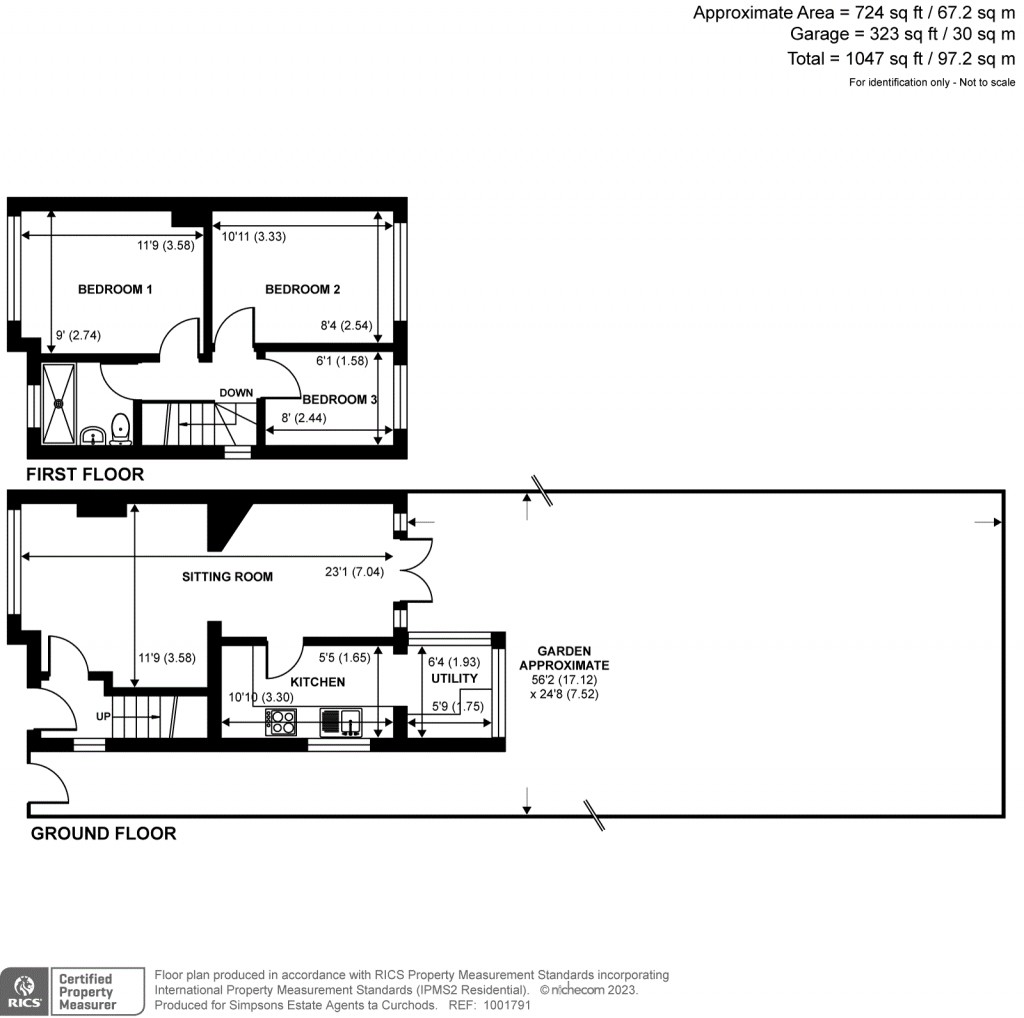 Floorplans For Green Lane, Shepperton, TW17