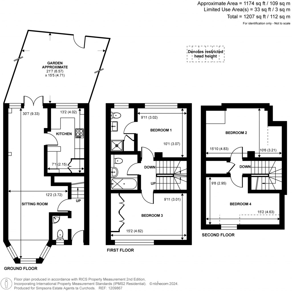 Floorplans For Gainsborough Court, Walton-On-Thames, KT12