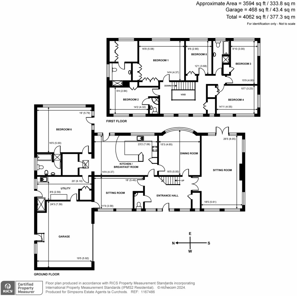 Floorplans For Ince Road, Hersham, Walton-on-Thames, KT12