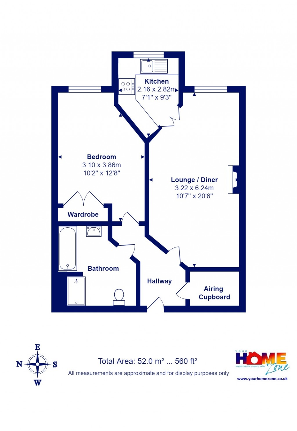 Floorplans For Highcliffe, Christchurch, Dorset