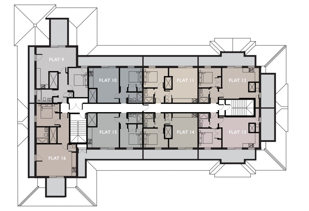 Floorplans For The Penthouse Collection, Elmfield North Block, 24 Millbrook Road East, Southampton, SO15