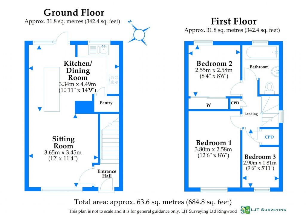 Floorplans For Mudeford, Christchurch, Dorset