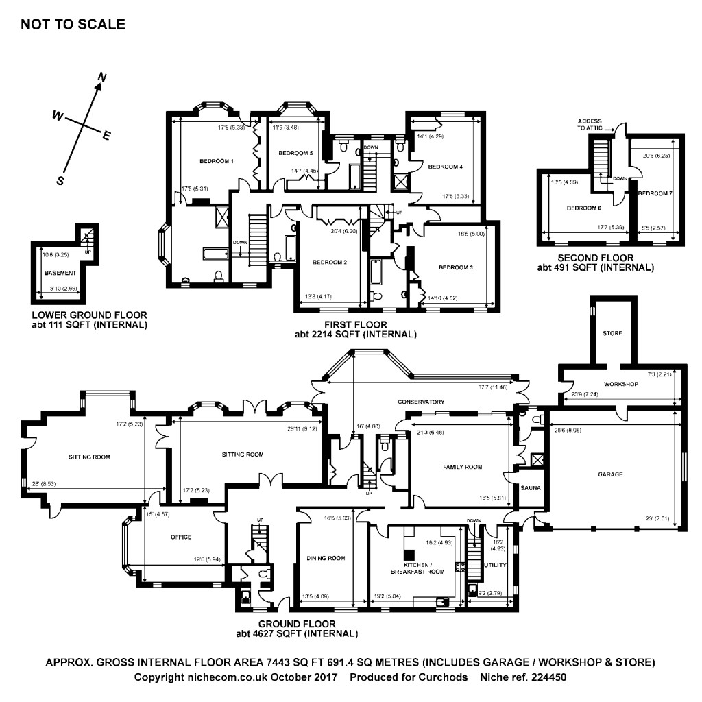 Floorplans For Old Avenue, Weybridge, KT13