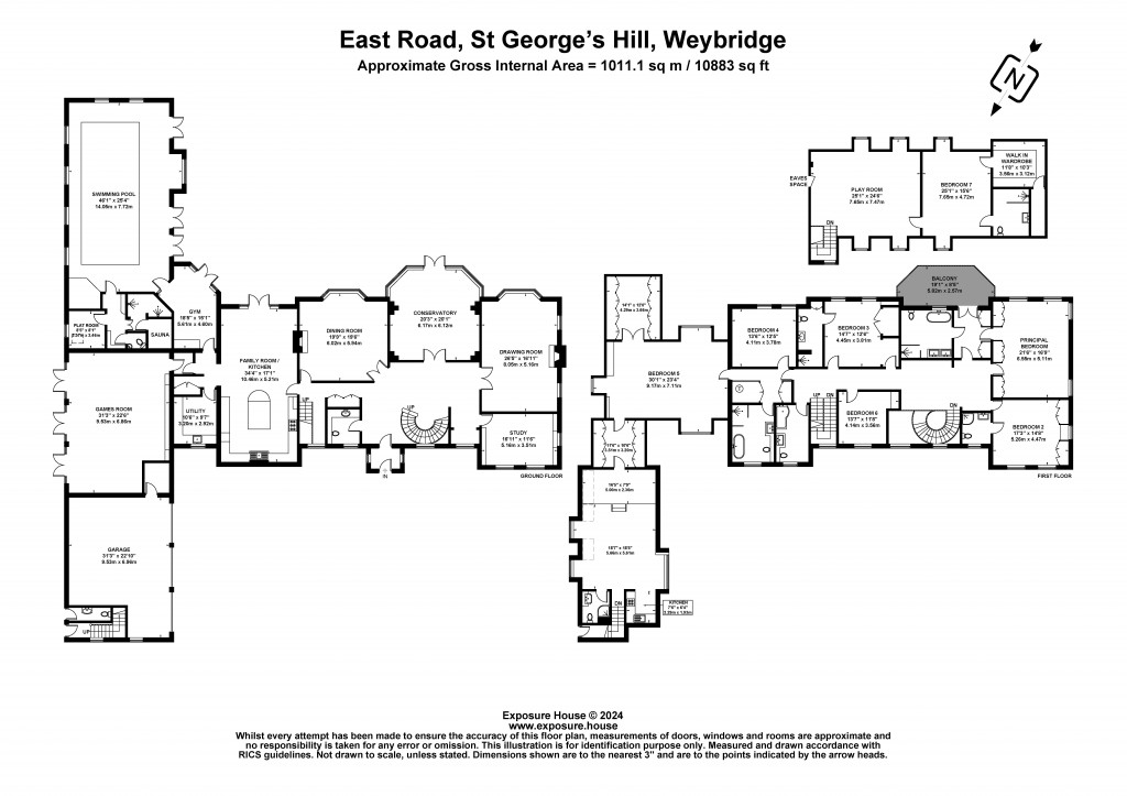 Floorplans For East Road, St George's Hill, Weybridge, KT13