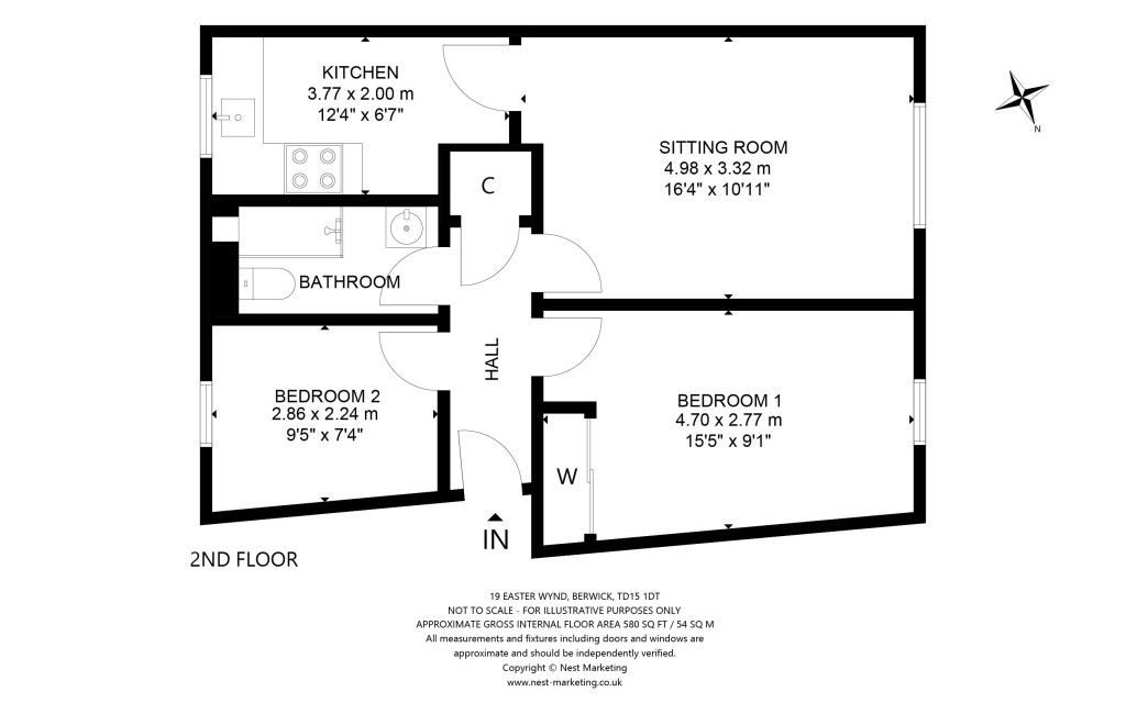 Floorplans For Easter Wynd, Berwick-upon-Tweed, Northumberland