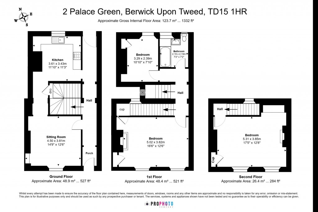 Floorplans For Palace Green, Berwick-upon-Tweed, Northumberland