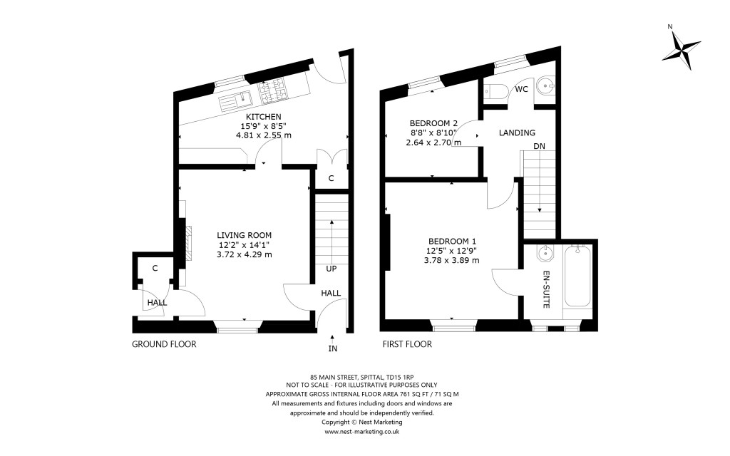 Floorplans For Main Street, Spittal, Berwick-upon-Tweed, Northumberland