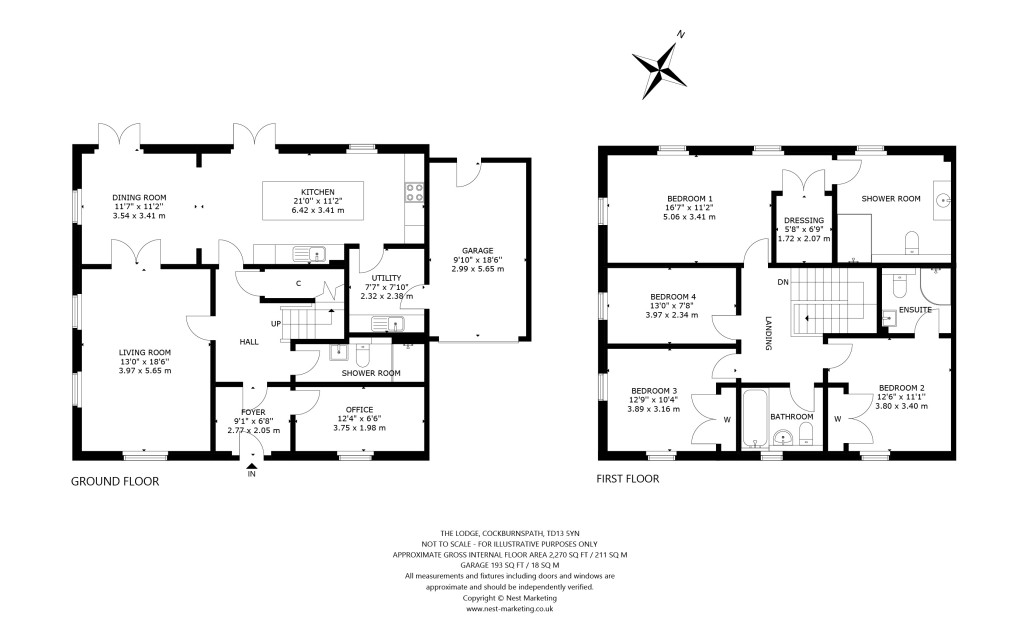 Floorplans For The Lodge, Hoprig, Cockburnspath, Berwickshire