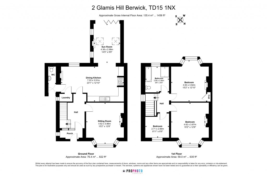 Floorplans For Glamis Hill, Berwick-upon-Tweed, Northumberland