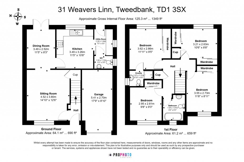 Floorplans For 31 Weavers Linn, Tweedbank