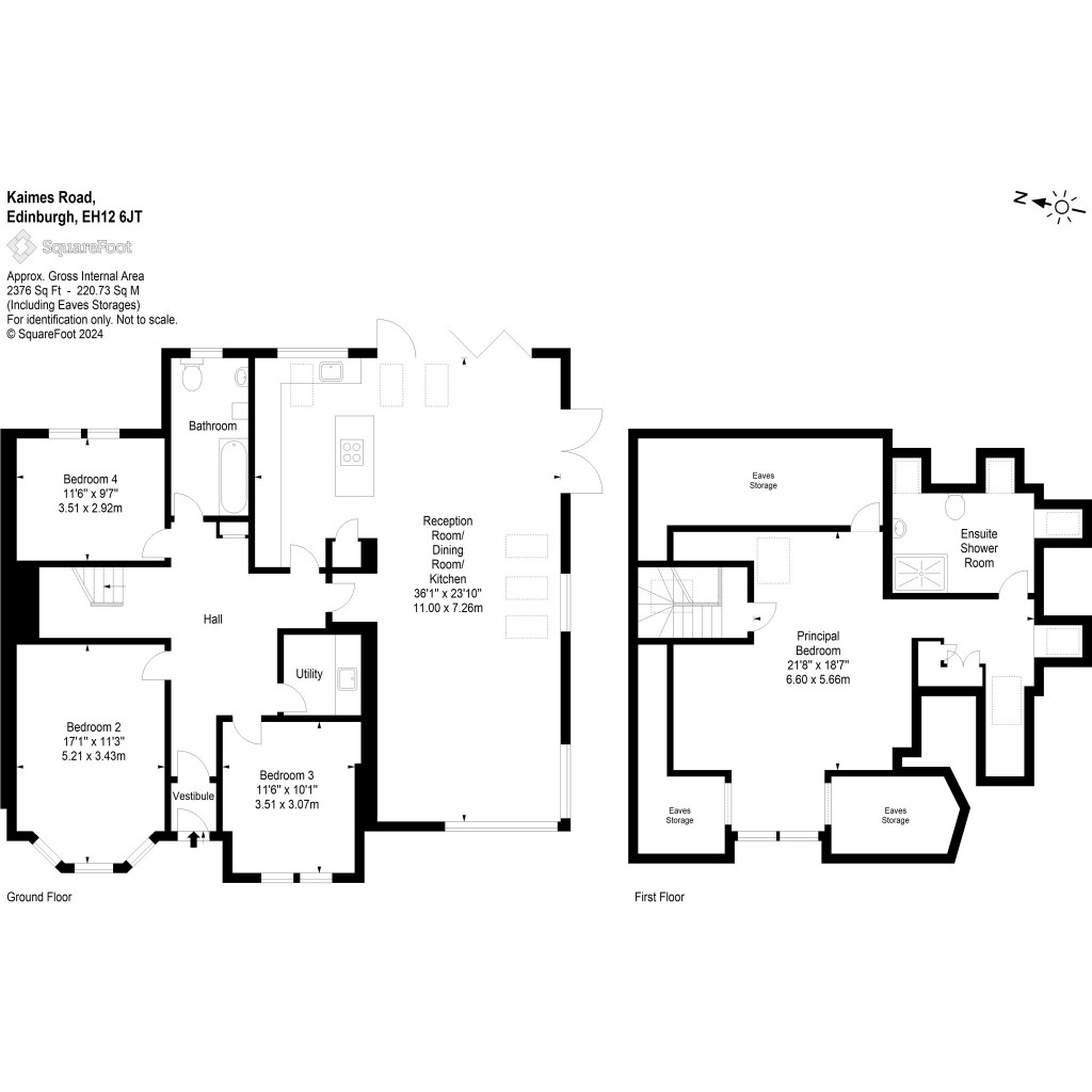 Floorplans For Kaimes Road, Costorphine, Edinburgh