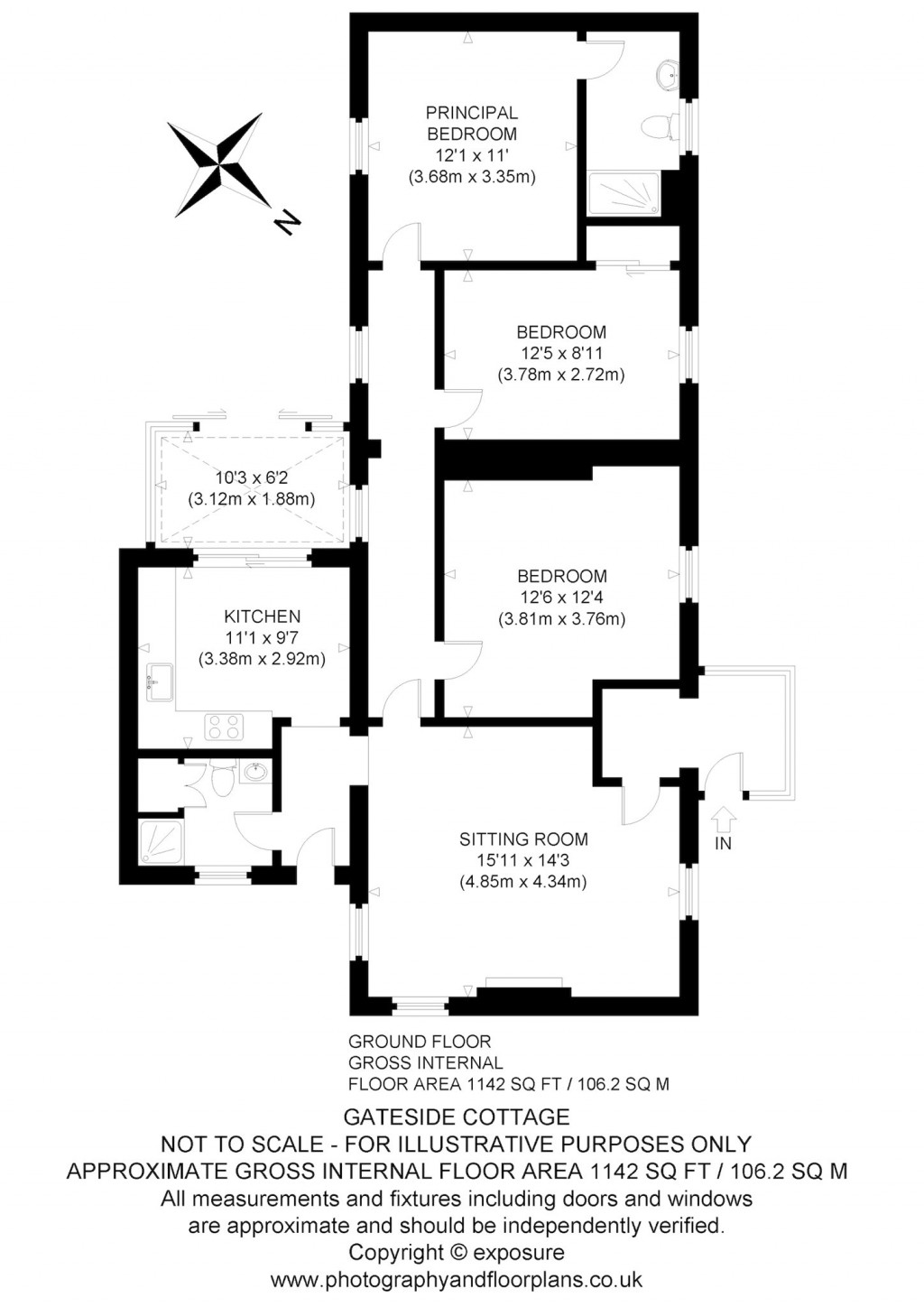 Floorplans For Gateside Cottage, Forteviot, Perth, Perth and Kinross