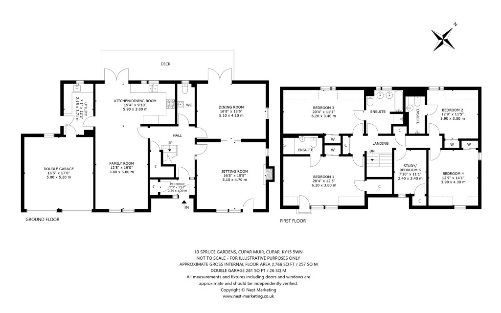 Floorplans For Spruce Gardens, Cupar Muir, Cupar