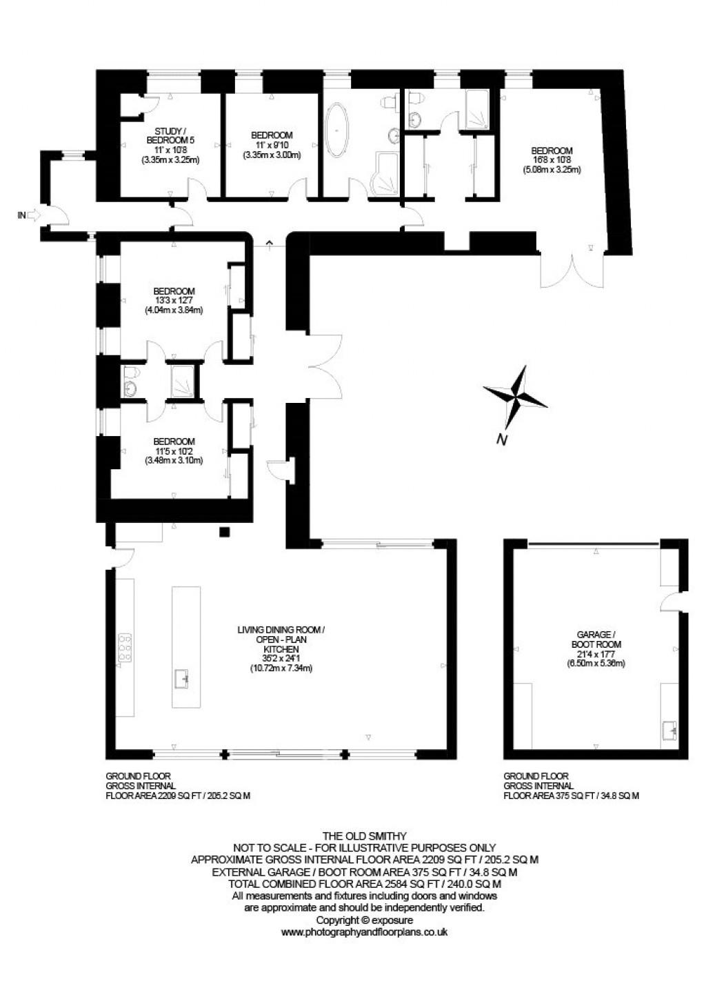 Floorplans For The Old Smithy, Quarry Pits, Haddington, East Lothian