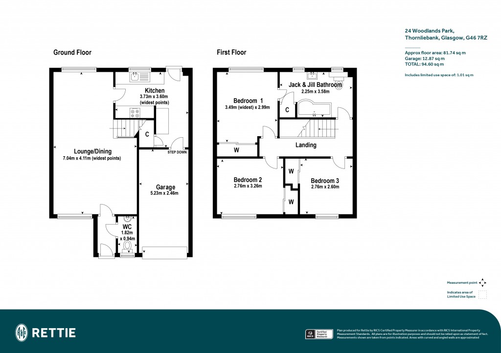 Floorplans For Woodlands Park, Thornliebank, Glasgow, East Renfrewshire