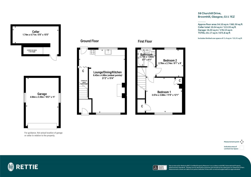 Floorplans For Churchill Drive, Broomhill, Glasgow