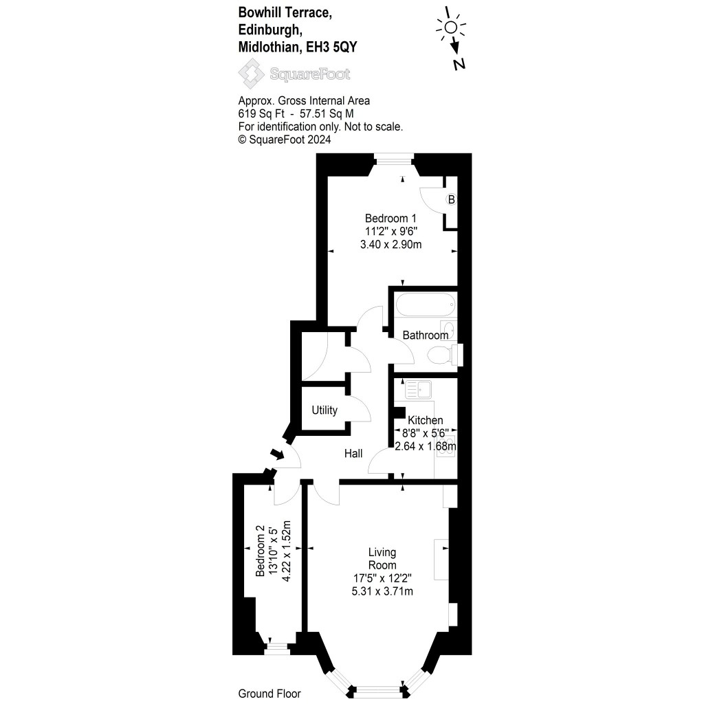 Floorplans For 1, Bowhill Terrace, Edinburgh