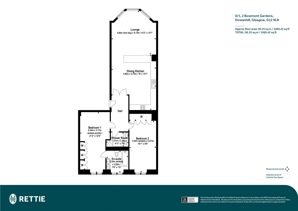 Floorplans For 0/1, Bowmont Gardens, Dowanhill, Glasgow