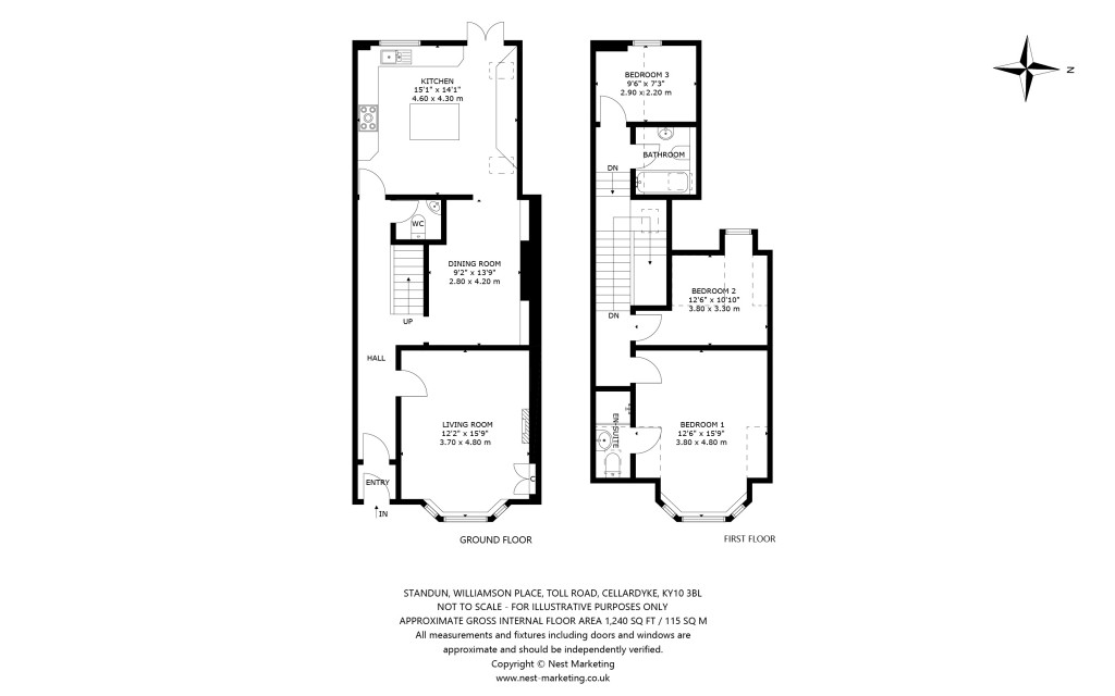 Floorplans For Standun, Williamson Place, Toll Road, Cellardyke