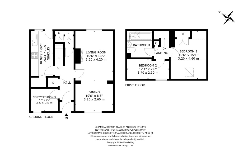 Floorplans For Jamie Anderson Place, St. Andrews, Fife