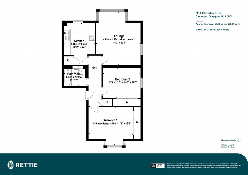 Floorplans For Cleveden Drive, Cleveden, Glasgow