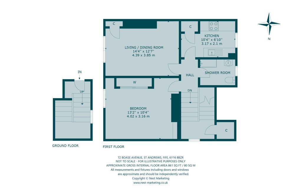 Floorplans For Boase Avenue, St Andrews, Fife