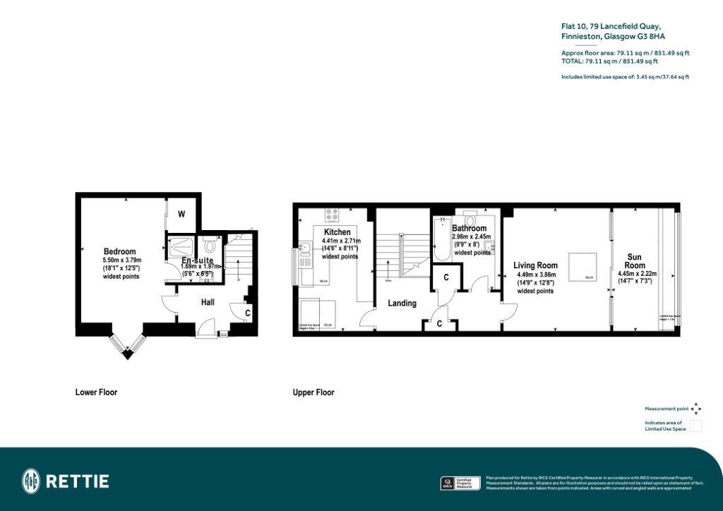 Floorplans For Flat 10, Lancefield Quay, Anderston, Glasgow City