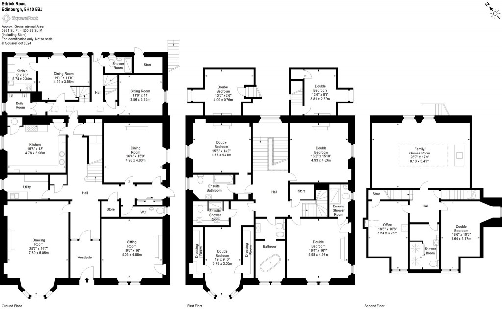 Floorplans For Ettrick Road, Edinburgh