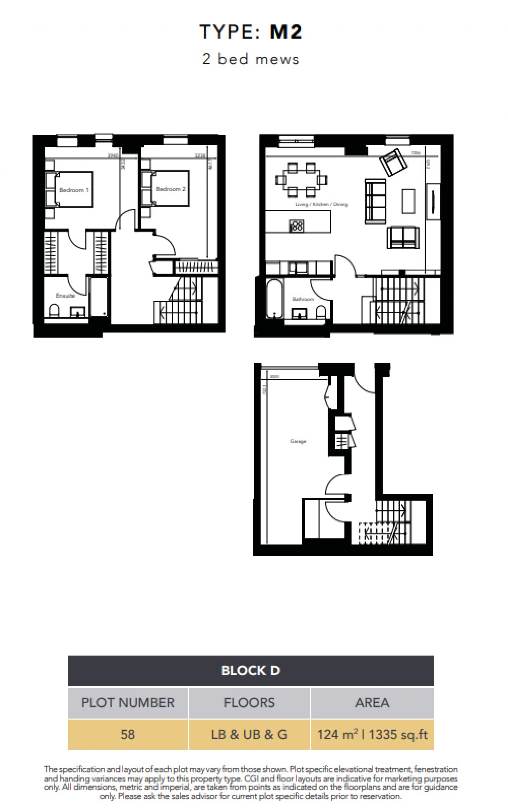 Floorplans For Plot 58, Waverley Square, New Street, Edinburgh, Midlothian