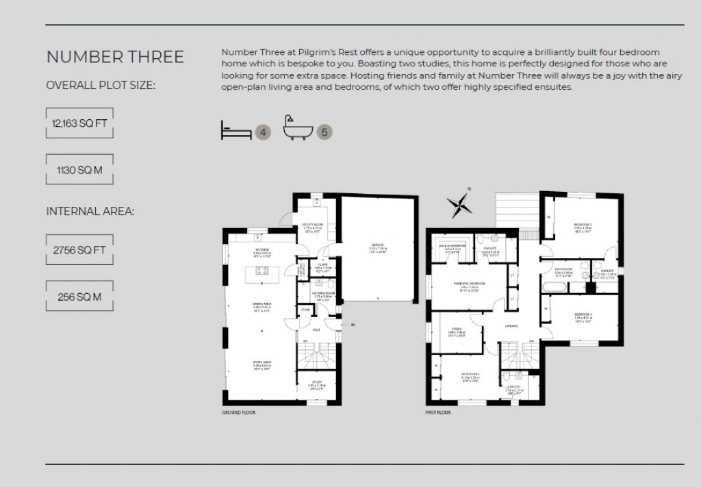 Floorplans For Number Three, Pilgrim's Rest, Pitscottie, Fife