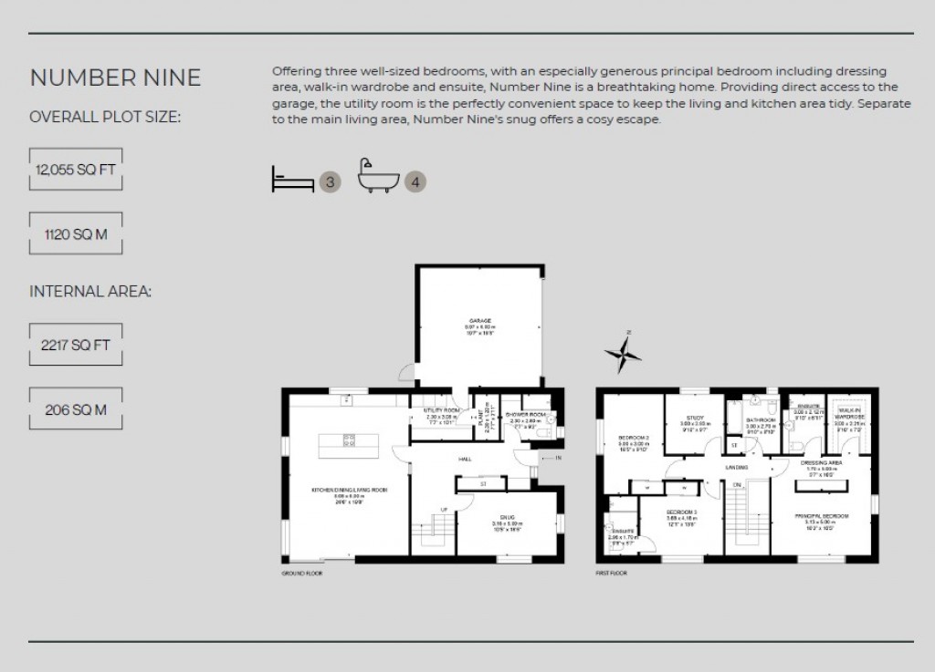 Floorplans For Number Nine, Pilgrim's Rest, Pitscottie, Fife