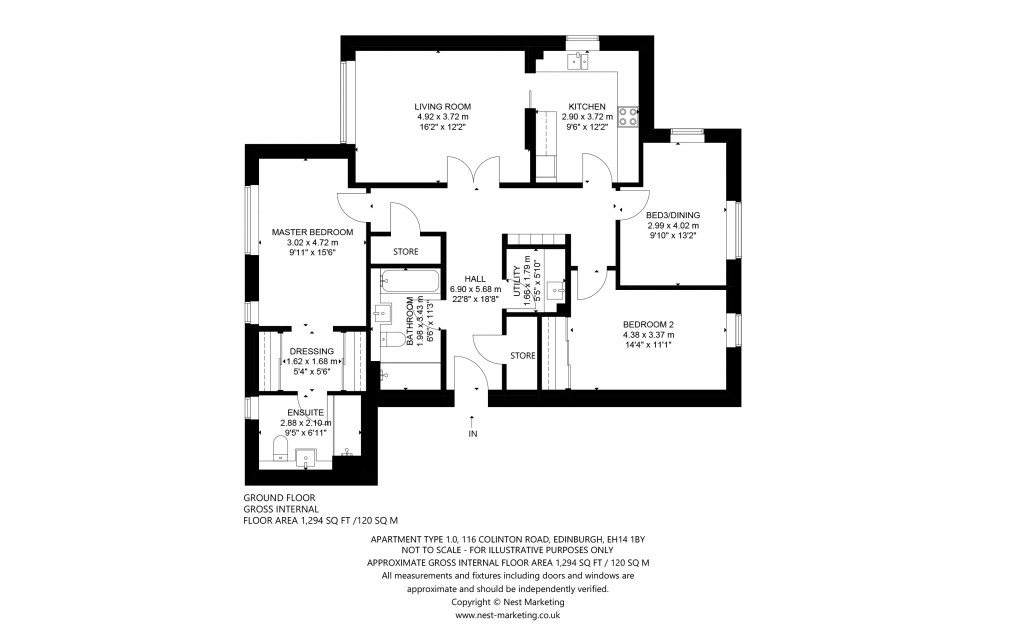 Floorplans For Apt 10, Colinton Road, Apt 10, Colinton Road, Edinburgh, Midlothian