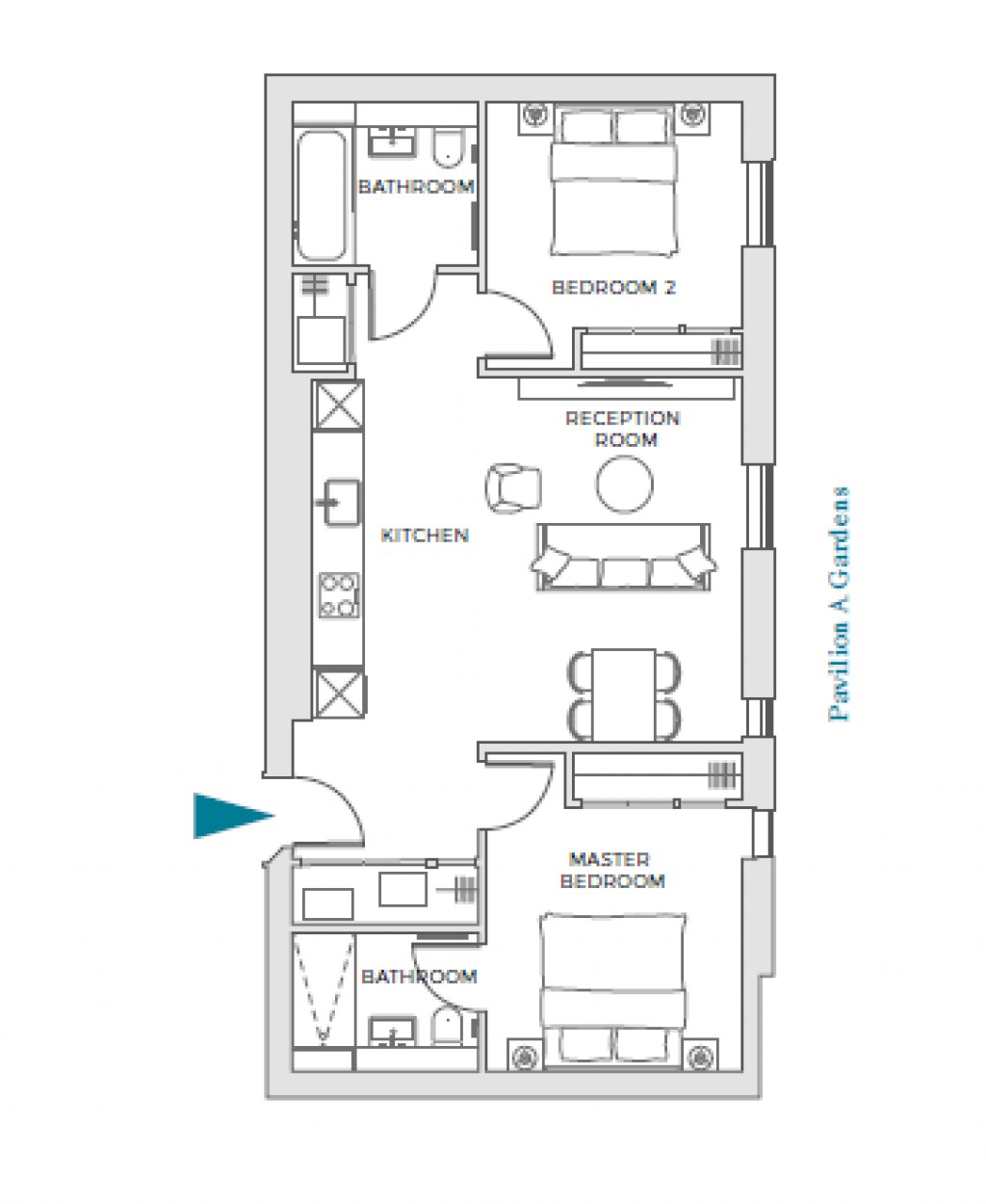 Floorplans For Apt 18, Pavilion A, New Eidyn, Apt 18, Pavilion A, New Eidyn, St James Quarter, Edinburgh