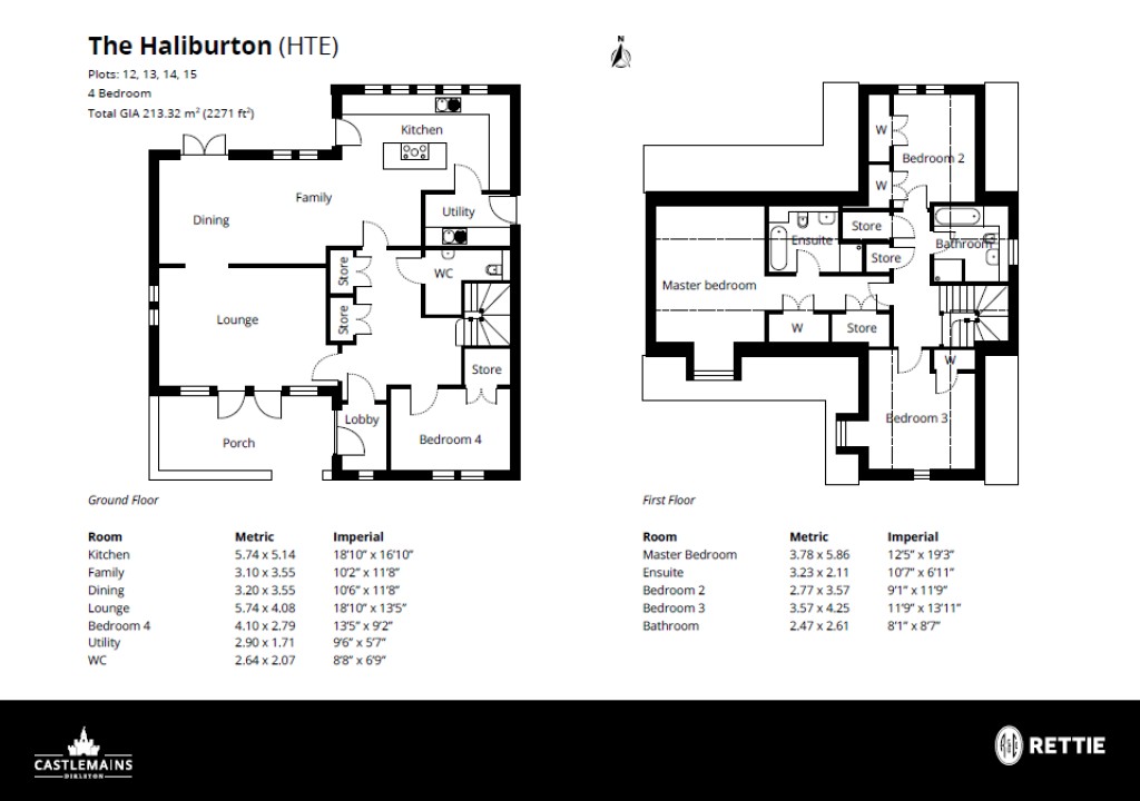 Floorplans For Plot 12, Castlemains, Plot 12, Castlemains, Dirleton