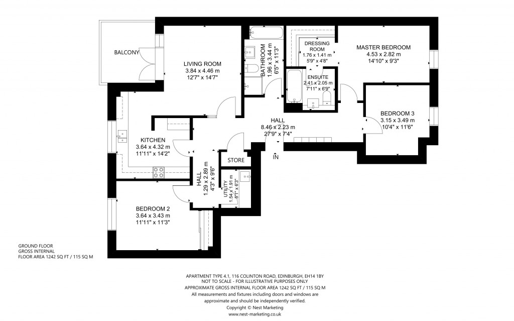 Floorplans For Apt 6, Colinton Road, Apt 6, Colinton Road, Edinburgh, Midlothian