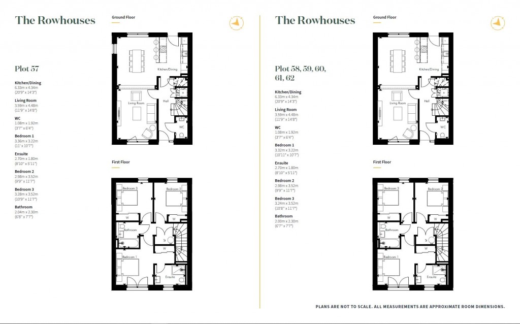 Floorplans For Plot 62, The Rowhouses, Plot 62, The Rowhouses, St Andrews West, St Andrews