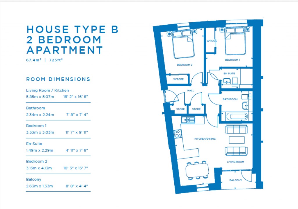 Floorplans For Plot 291, West Shore, Plot 291, West Shore, Granton, Edinburgh, Midlothian