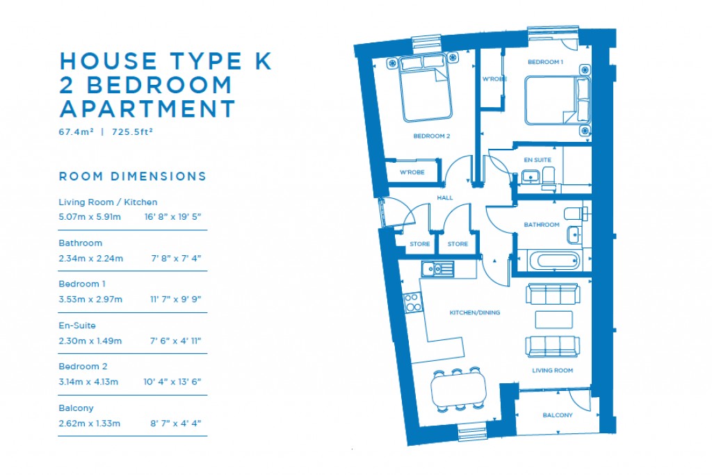 Floorplans For Plot 294, West Shore, Plot 294, West Shore, Granton, Edinburgh, Midlothian