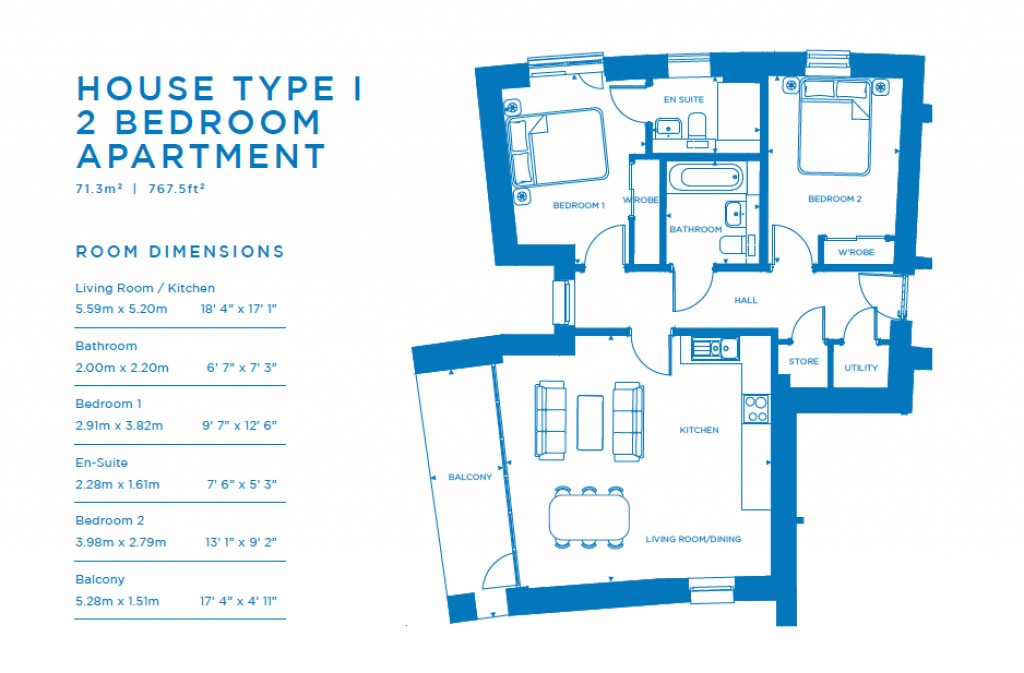 Floorplans For Plot 295, West Shore, Plot 295, West Shore, Granton, Edinburgh, Midlothian