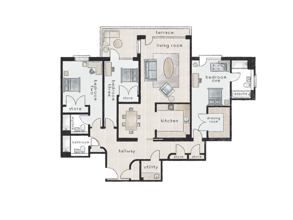 Floorplans For No.9 Barnton Avenue West, Apt 7, Apartment Seven, No.9 Barnton Avenue West, Edinburgh