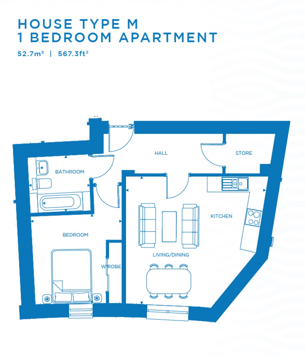 Floorplans For Plot 304, West Shore, Plot 304, West Shore, Granton, Edinburgh, Midlothian