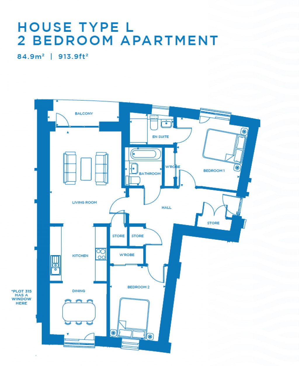 Floorplans For Plot 306, West Shore, Plot 306, West Shore, Granton, Edinburgh, Midlothian