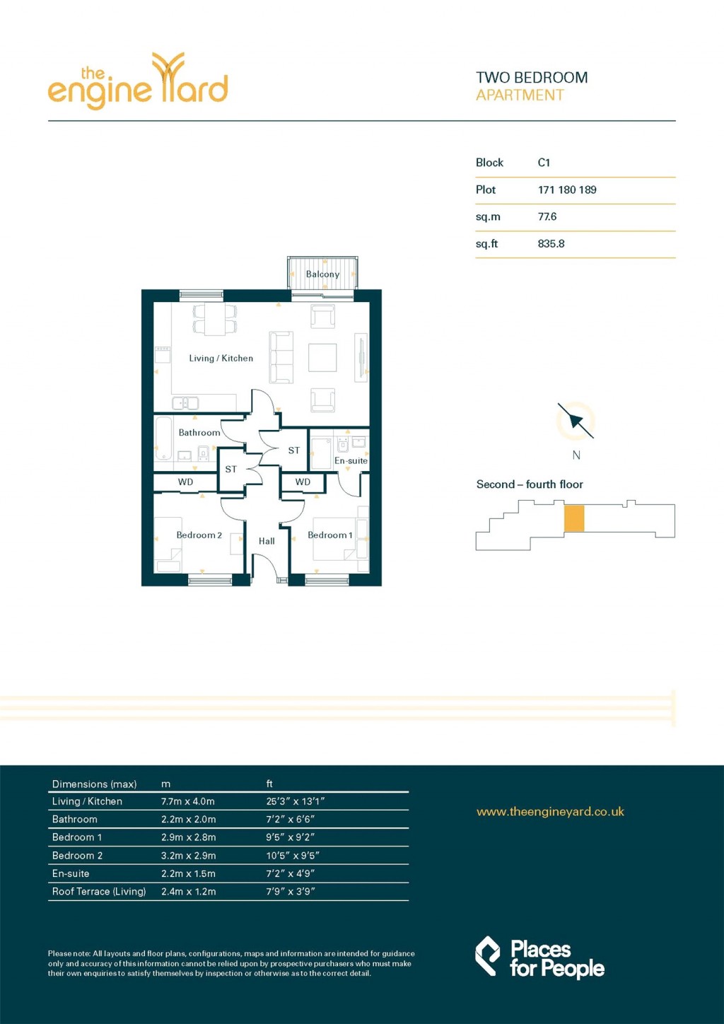 Floorplans For Plot 171 - The Engine Yard, Shrubhill Walk, Edinburgh, Midlothian