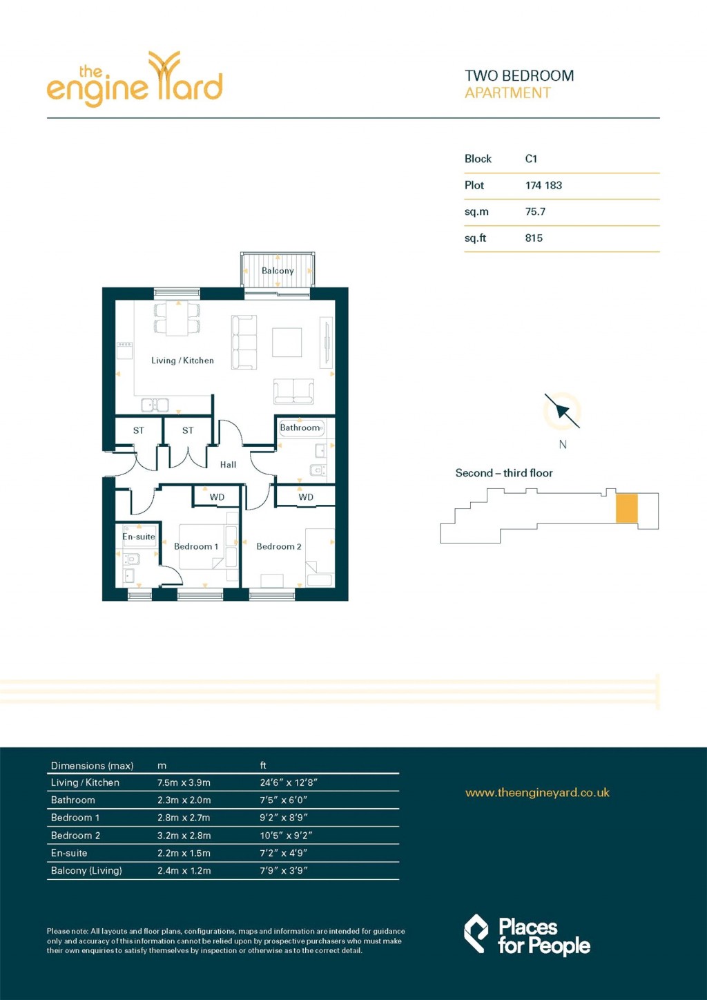 Floorplans For Plot 174 - The Engine Yard, Plot 174 - The Engine Yard, Edinburgh, Midlothian