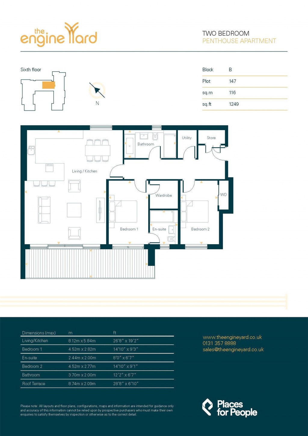 Floorplans For Plot 147 - The Engine Yard, Plot 147 - The Engine Yard, Edinburgh, Midlothian