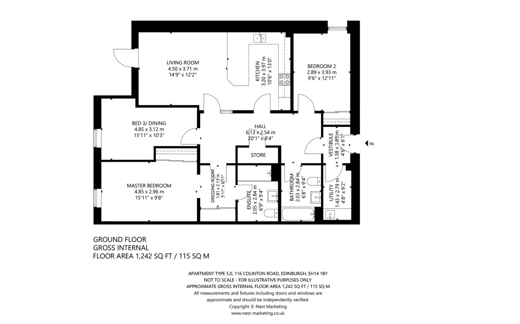 Floorplans For Apt 11, Colinton Road, Apt 11, Colinton Road, Edinburgh, Midlothian