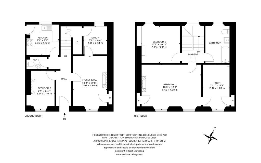 Floorplans For Corstorphine High Street, Corstorphine, Edinburgh